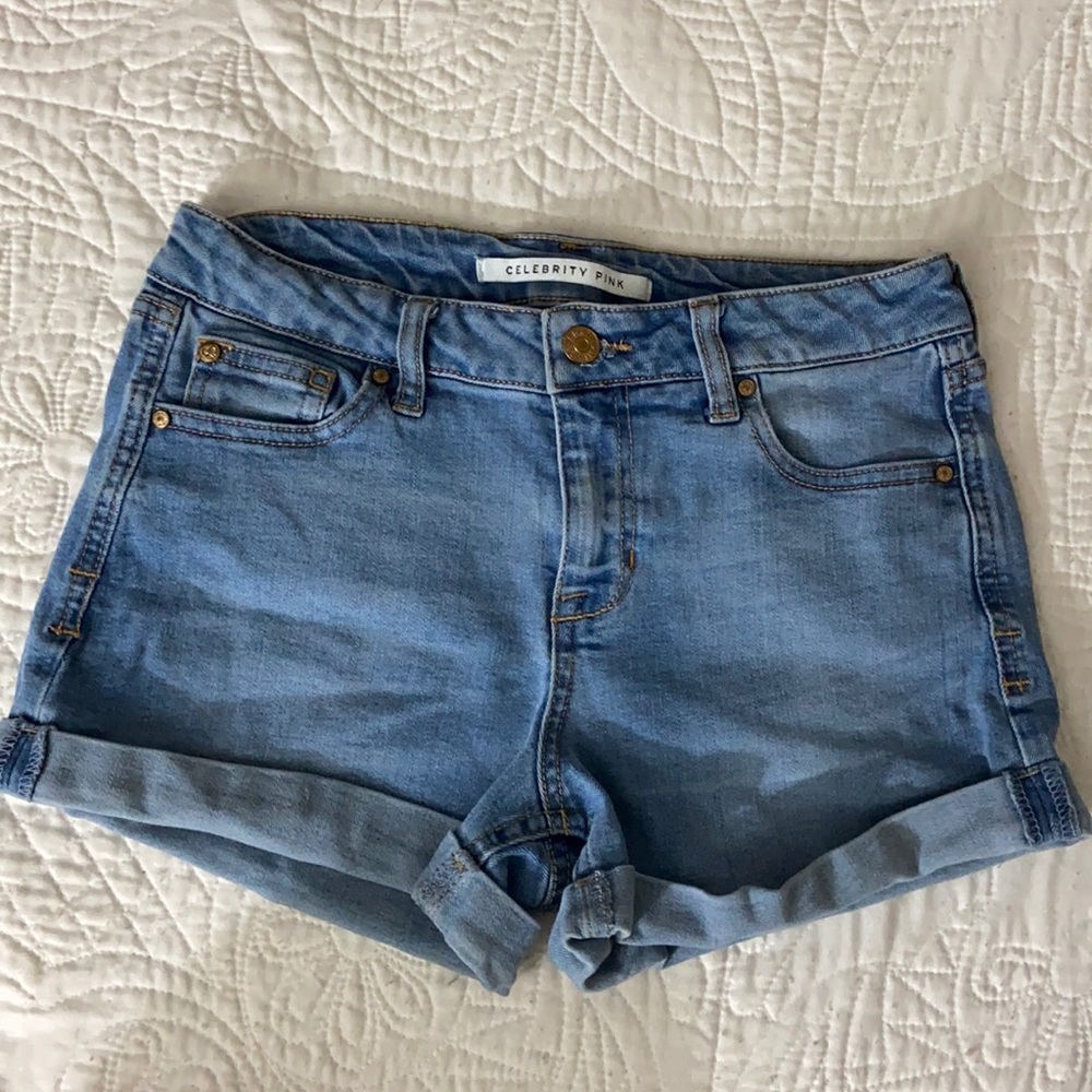 Bright blue Jean shorts